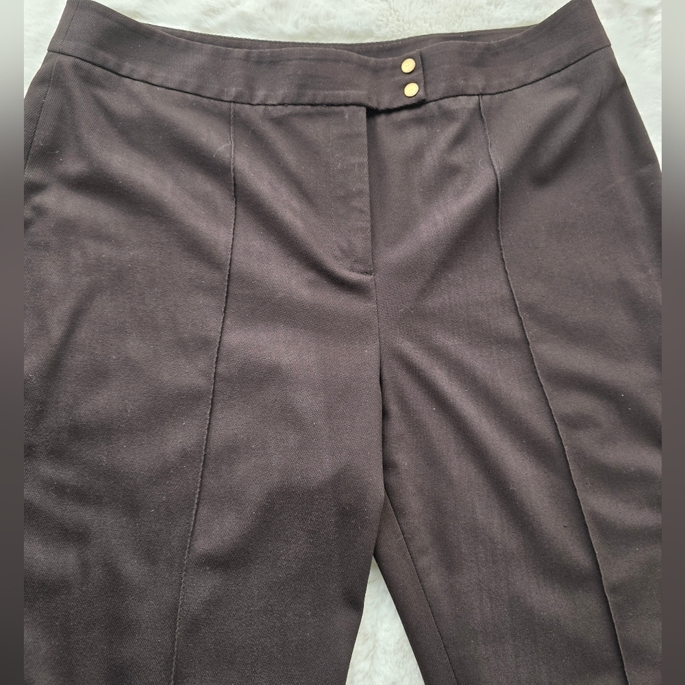 Vintage Anne Klein Womens Brown Trouser Pants - Picture 2 of 8